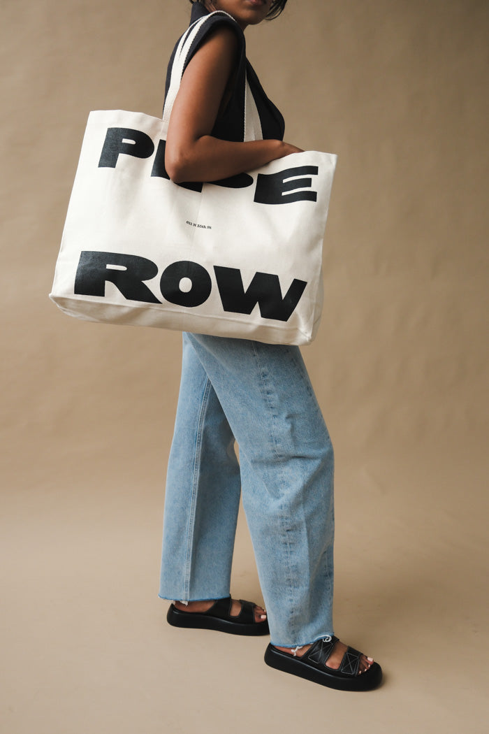 PIPE AND ROW CANVAS TOTE
