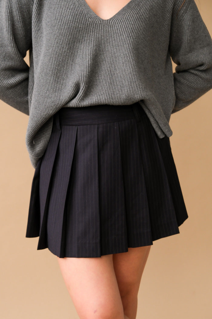 PLEATS MINI SKIRT