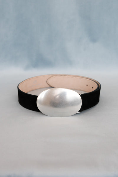 B-low the Belt Myra nubuck hip belt silver oval buckle  display picture 1