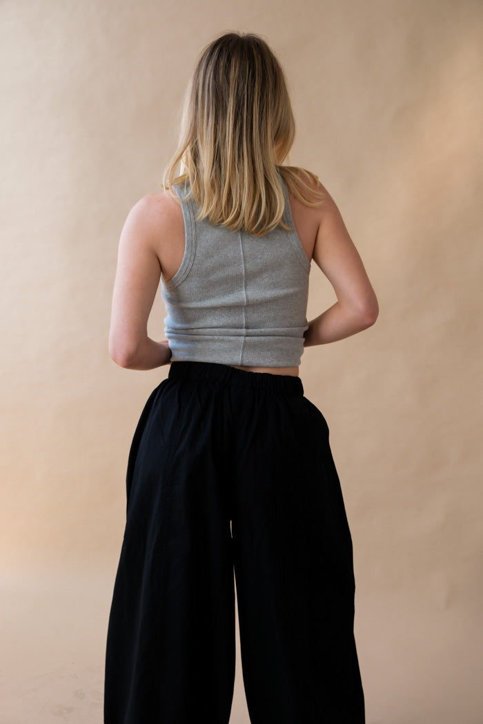 Le Bon Shoppe parachute pant flowy black poplin | Pipe and Row