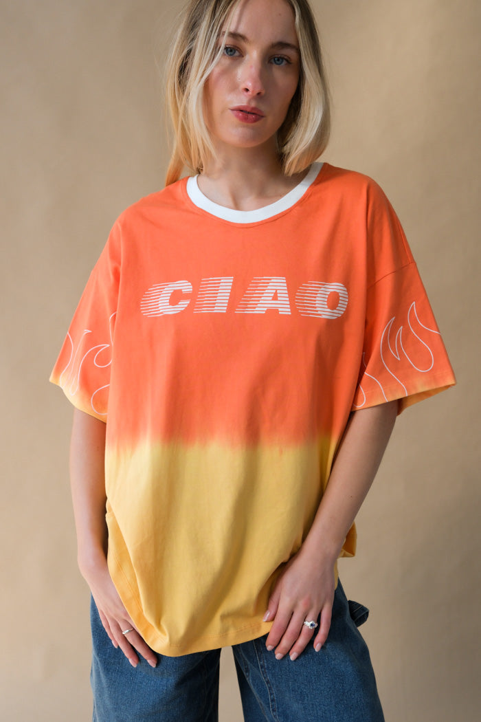 DIP DYE FLAME CORE TEE
