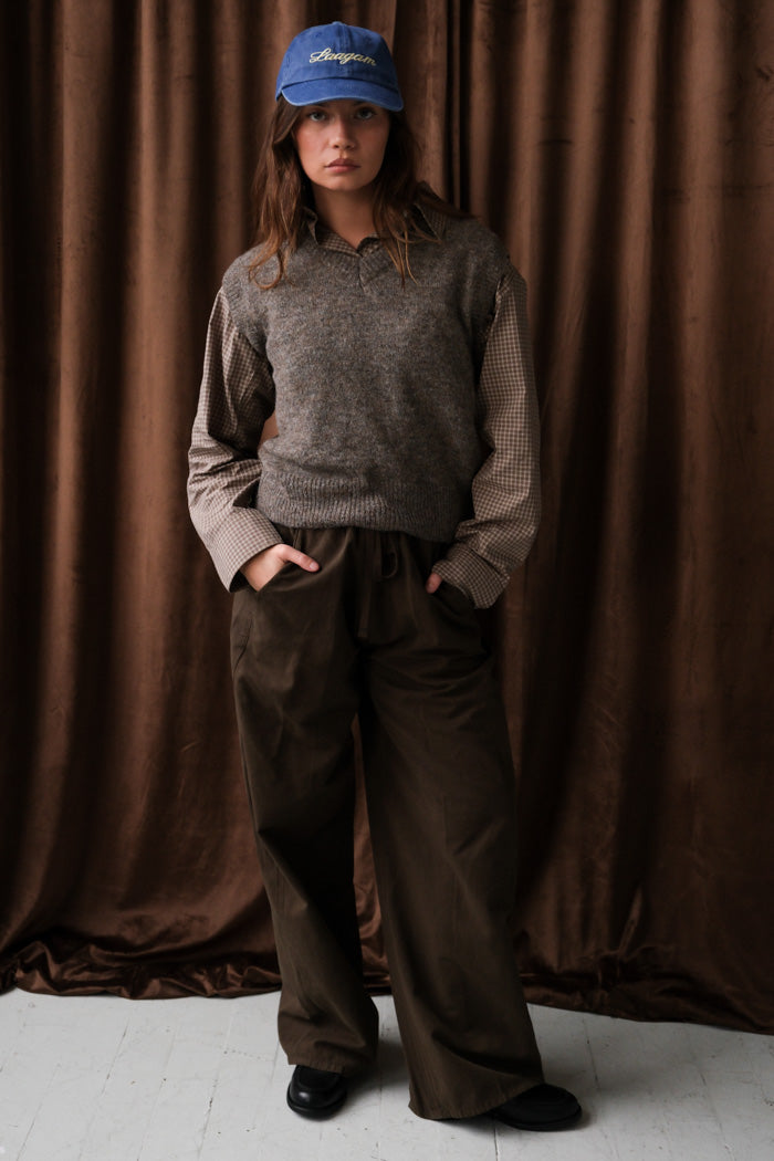 BLUE EMBROIDERED LOGO CAP