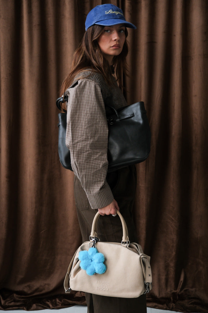 BLUE EMBROIDERED LOGO CAP