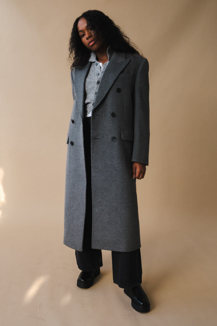 DUNST Tailored Double Breast Wool Coat