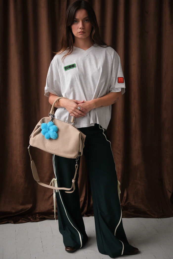 PLUSH FLOWER LOGO BAG CHARM