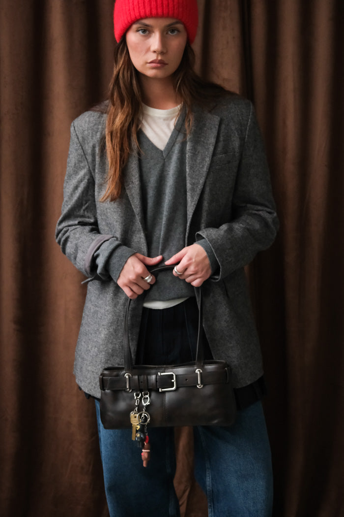 WOOL BLEND OVERSIZED JACKET