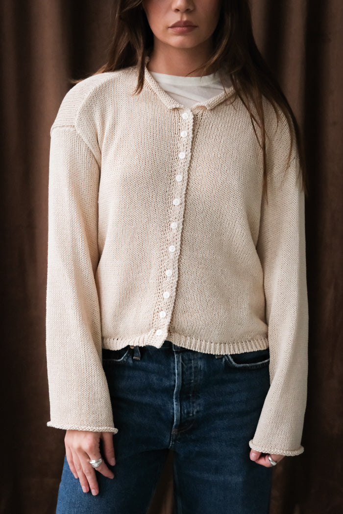 NATURAL KNIT CARDIGAN