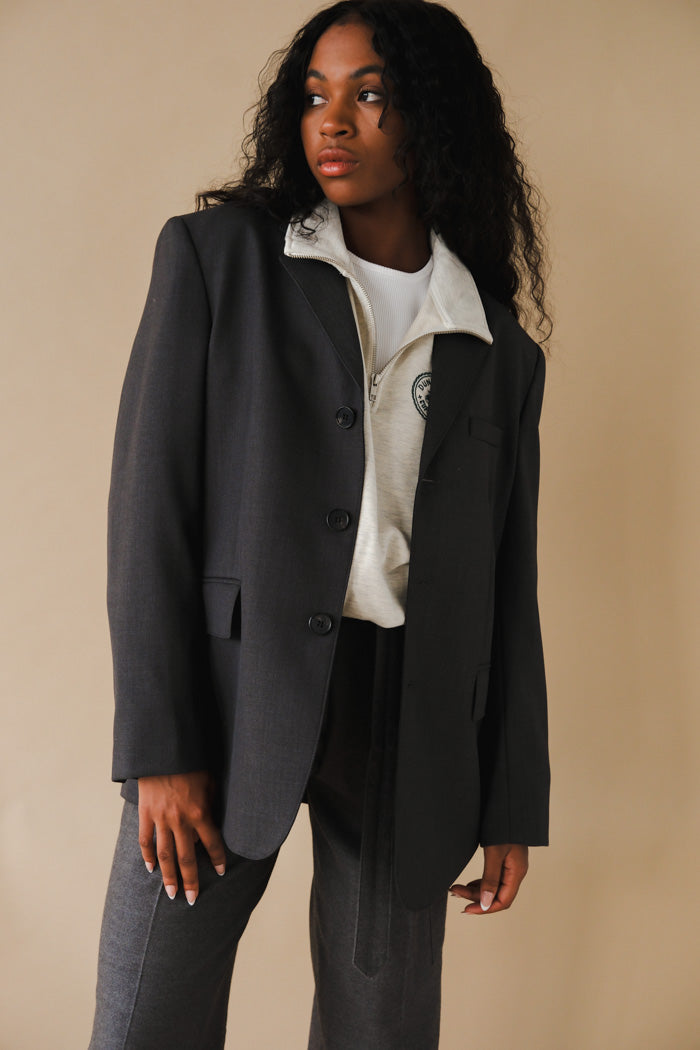 CLASSIC 3 BUTTON WOOL BLAZER