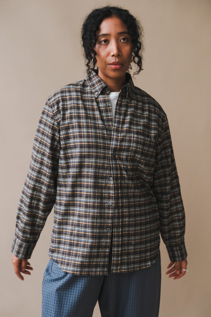 UNISEX CHECK FLANNEL SHIRT