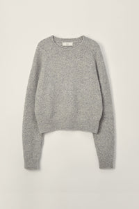 Dunst unisex textured marled wool melange grey oversized sweater | Pipe and Row