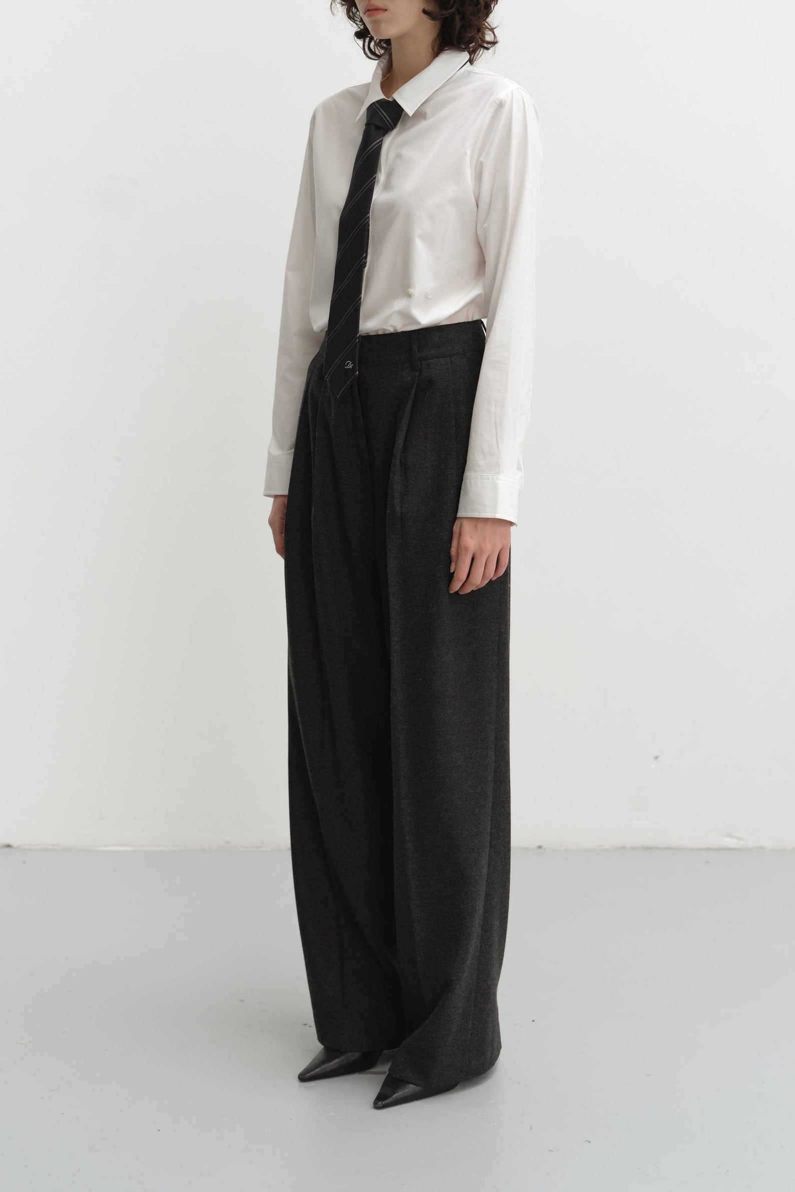 Dunst winter flannel slacks pant trousers charcoal grey | Pipe and Row Seattle