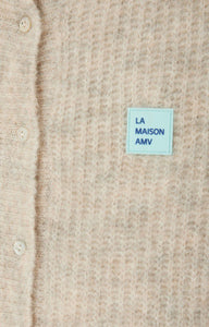 American Vintage East sweater vest powder cream melange | Pipe and Row