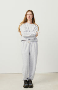 American Vintage crewneck Evona sweatshirt light grey ultra soft EVO03AE25 | Pipe and Row