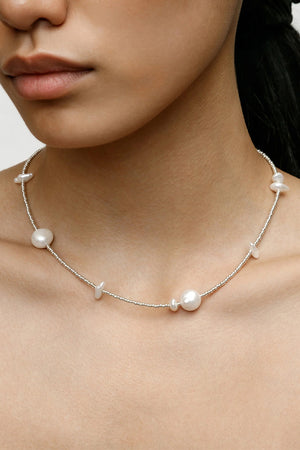 Wolf Circus Eliza beaded necklace freshwater pearls | Pipe and Row