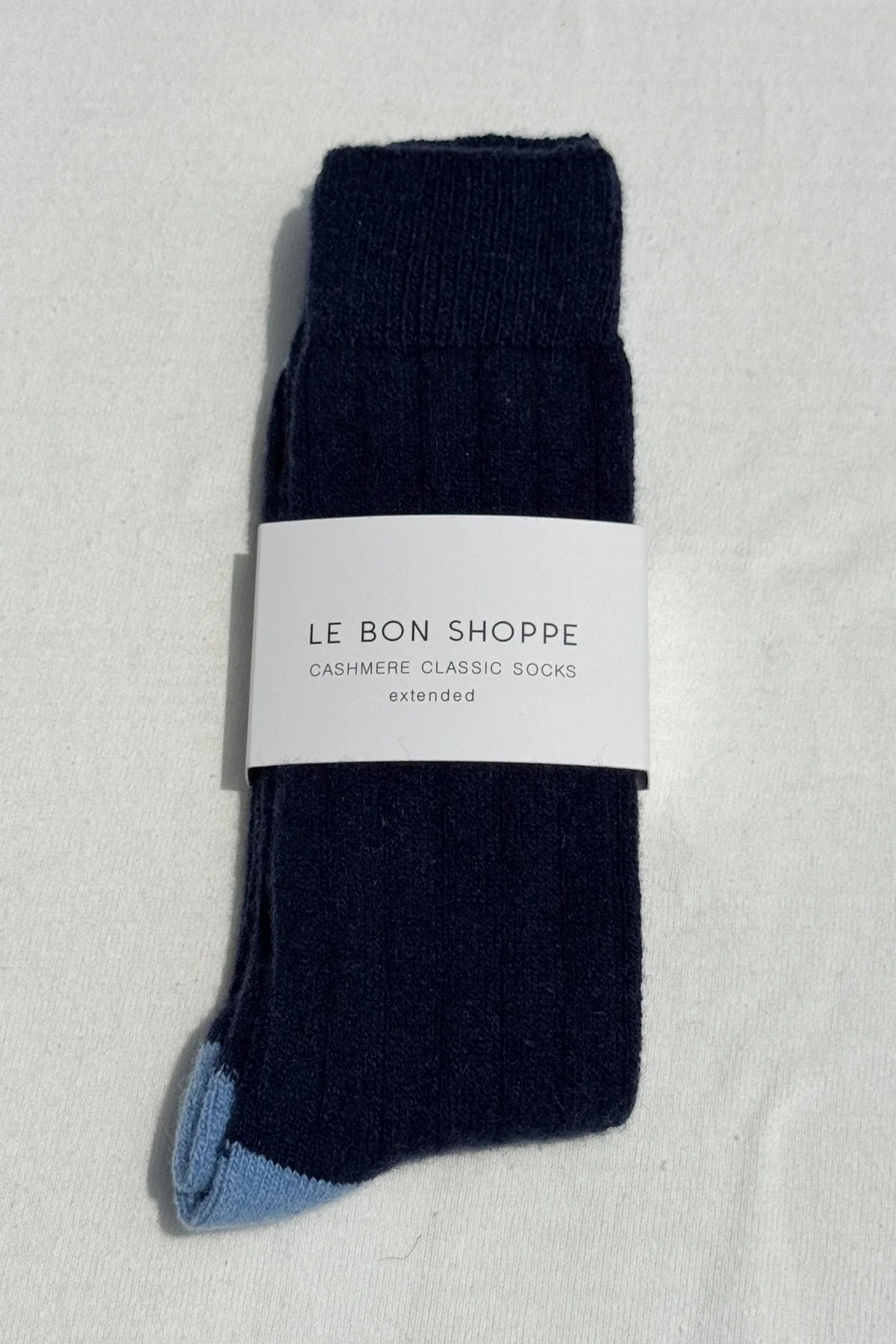 EXTENDED CASHMERE CLASSIC SOCKS NAVY