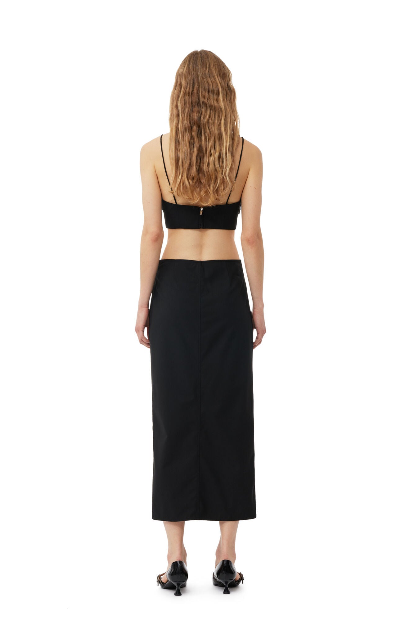 DRAPEY MELANGE MIDI SKIRT