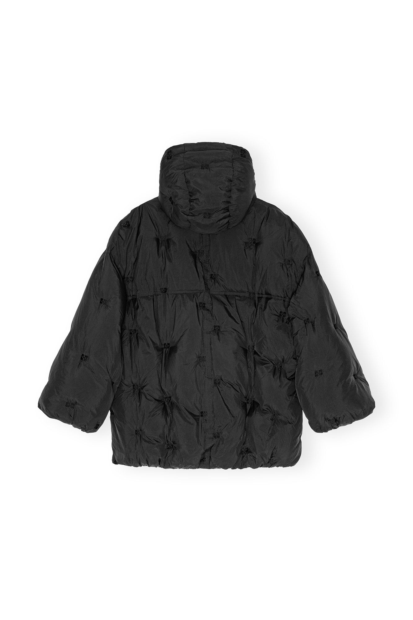 NYLON TECH PUFFER MIDI JACKET