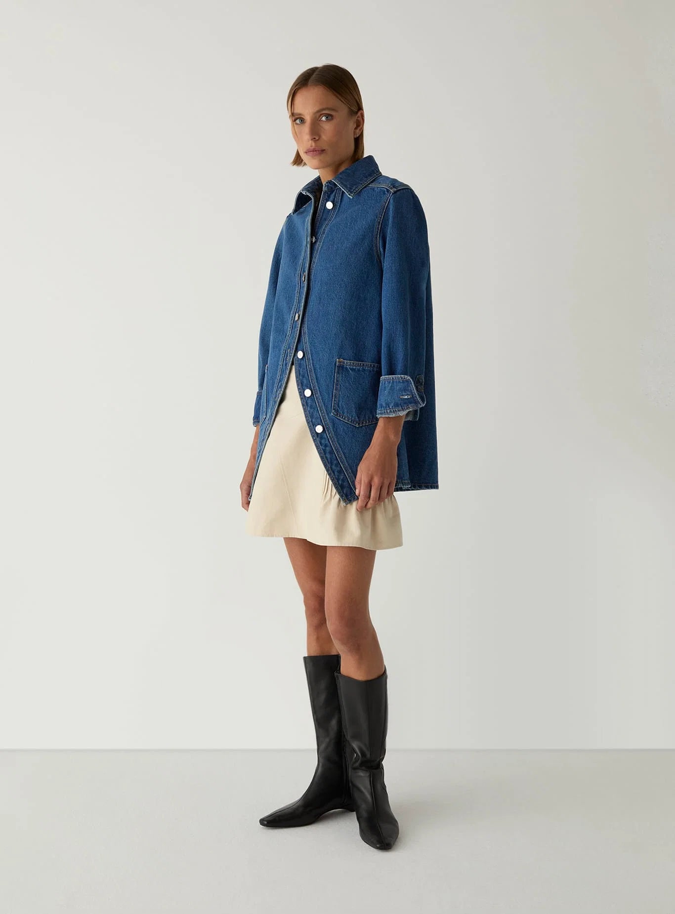 NO BOYFRIEND DENIM OVERSHIRT