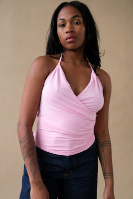 Geel Julian halter tank top pink PIPE AND ROW boutique Seattle