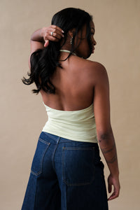 Geel Julian halter tank top melon soft green PIPE AND ROW boutique Seattle