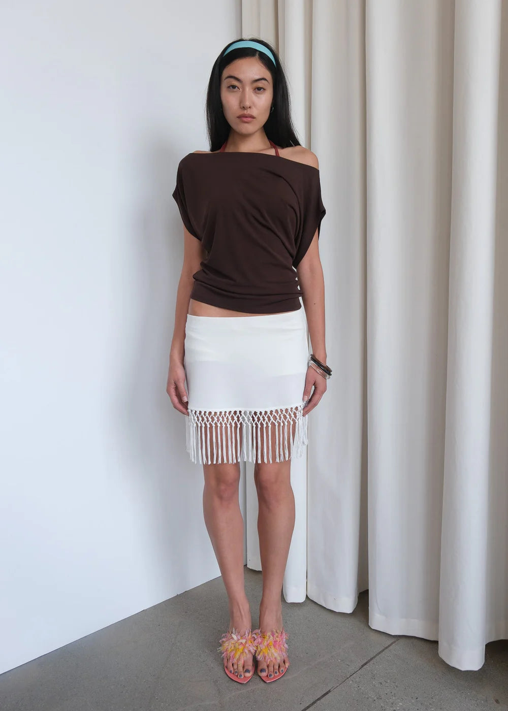 Geel boat neck Fletcher top dolman sleeve top americano G10213 PIPE AND ROW