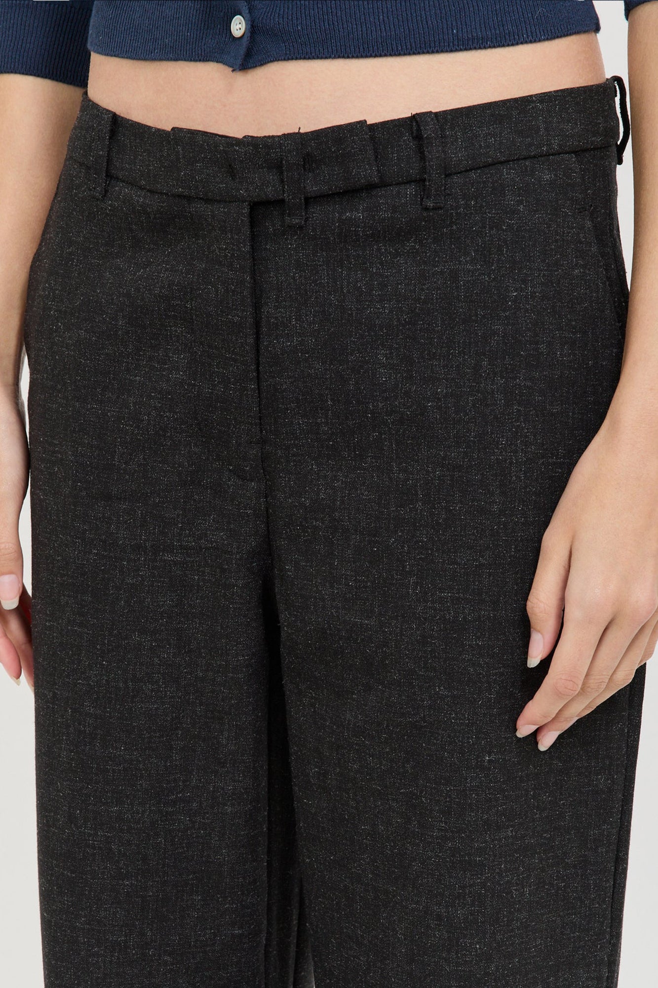 Geel espresso brown low waisted oversized Kennedy trousers pants charcoal PIPE AND ROW