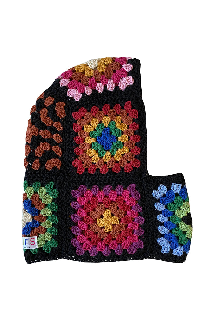 The Series granny knit crochet balaclava rainbow color | Pipe and Row