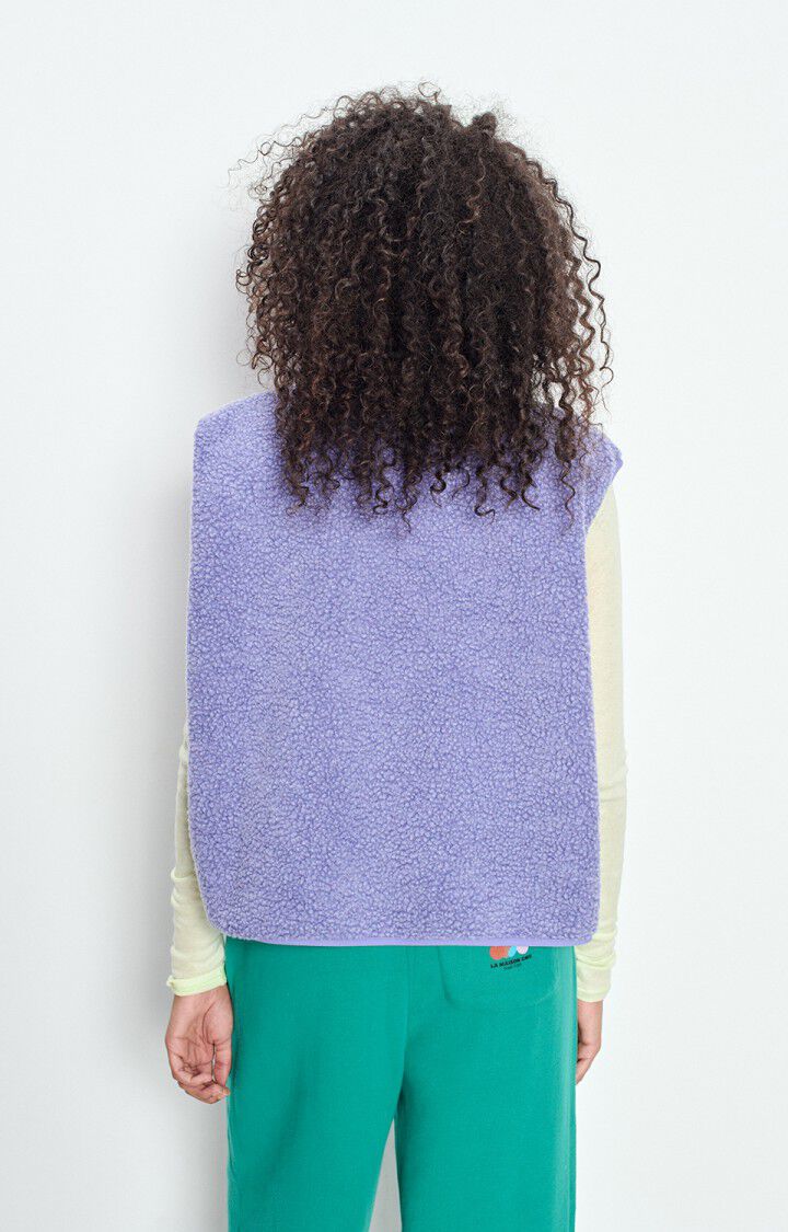 American Vintage Hoktown shearling fleece vest indigo recycled PIPE AND ROW