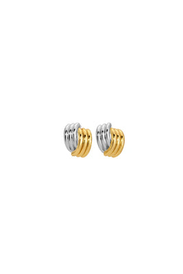 Heaven Mayhem petite Clove Earrings mixed gold silver | Pipe and Row