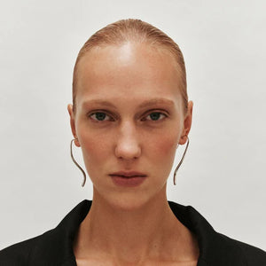 Heaven Mayhem Lenora Earrings silver fluid sleek | PIPE AND ROW Seattle