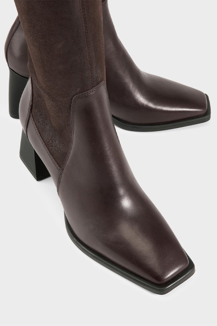 Vagabond knee high Hedda tall boots chocolate leather | Pipe and Row