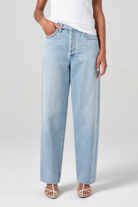 Agolde relaxed fit Henson jeans light replica wash | Pipe and Row