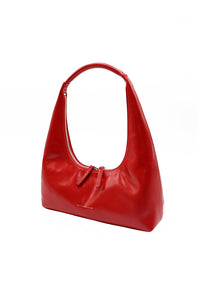 Marge Sherwood Hobo shoulder bag apple red crinkle | pipe and row