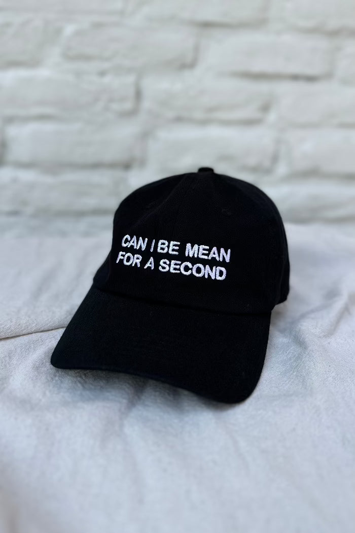 Can I be mean for a second Intentionally Blank dad hat | pipe and row boutique seattle
