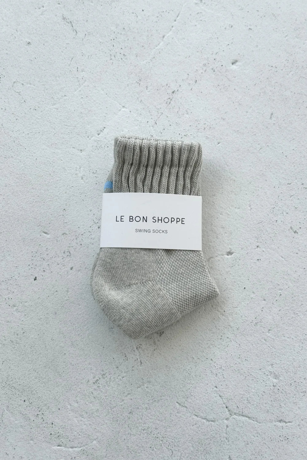 Le Bon Shoppe Swing socks marble grey thicker ribbed leg bubble | Pipe and Row