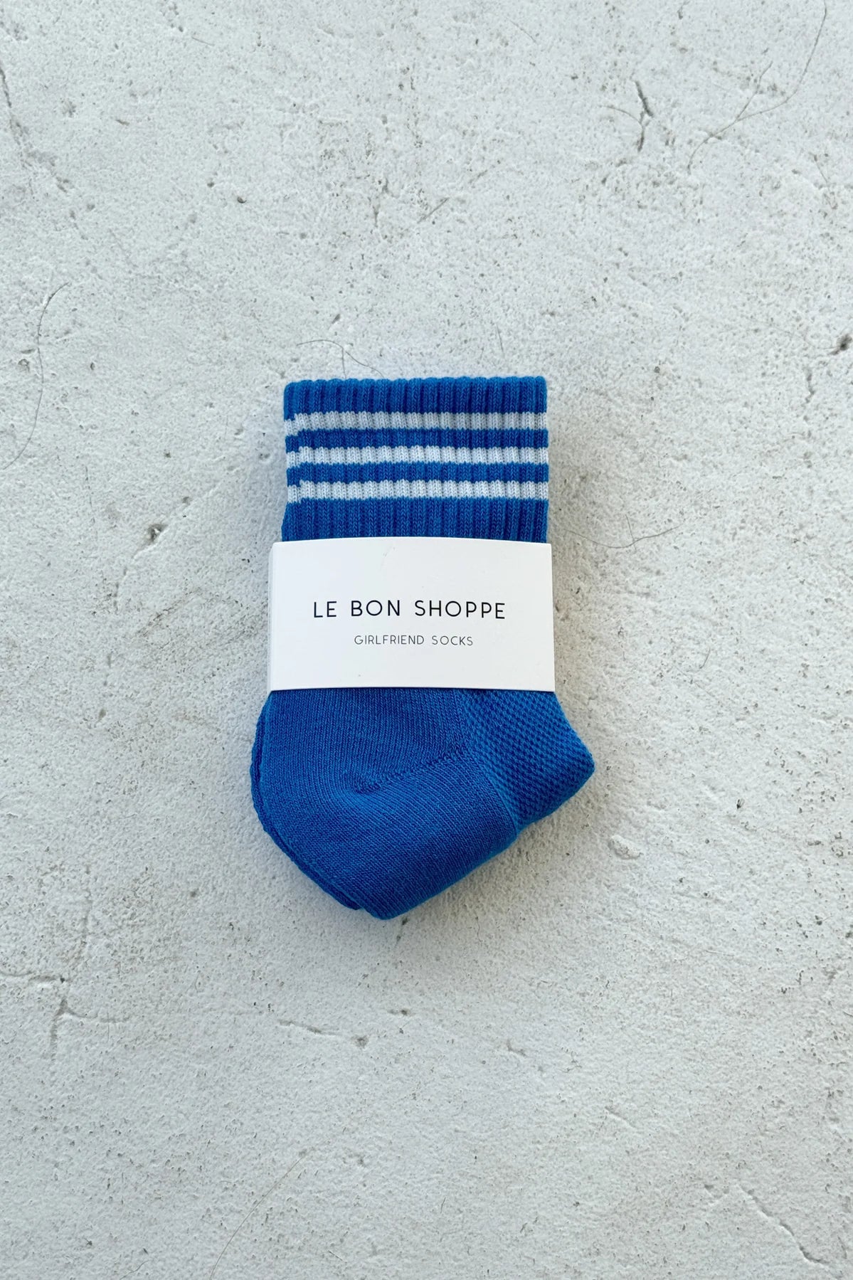 Le Bon Shoppe ribbed short Girlfriend socks royal blue PIPE AND ROW