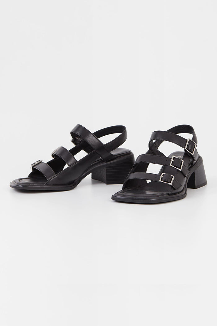 Vagabond Ines triple buckle sandal minimal buckle sandals | Pipe and ...