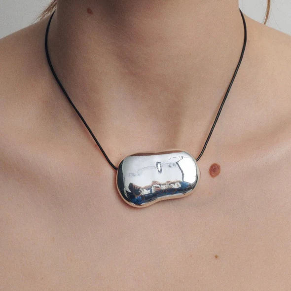 アクセサリー julia Heaven Mayhem Julia necklace silver black cord | Pipe and Row