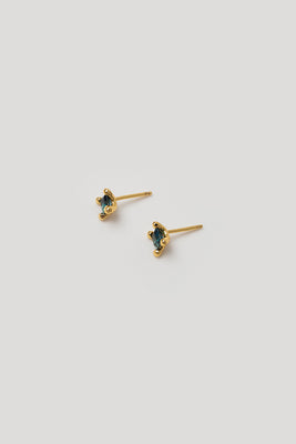 
Wolf Circus Josie stud earrings blue topaz gold | Pipe and Row Seattle
