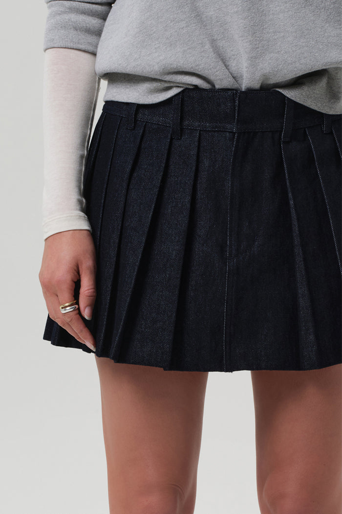 PLEATED MINI SKIRT