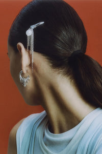 Justine Clenquet Jay silver layered hoops earrings | Pipe and Row Seattle