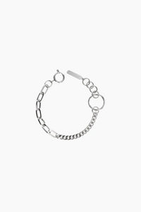 Justine Clenquet silver Hari half curb cable chain bracelet | Pipe and Row