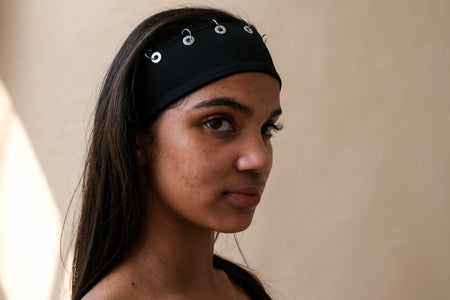KKCO pierced headband black stretchy PIPE AND ROW Seattle