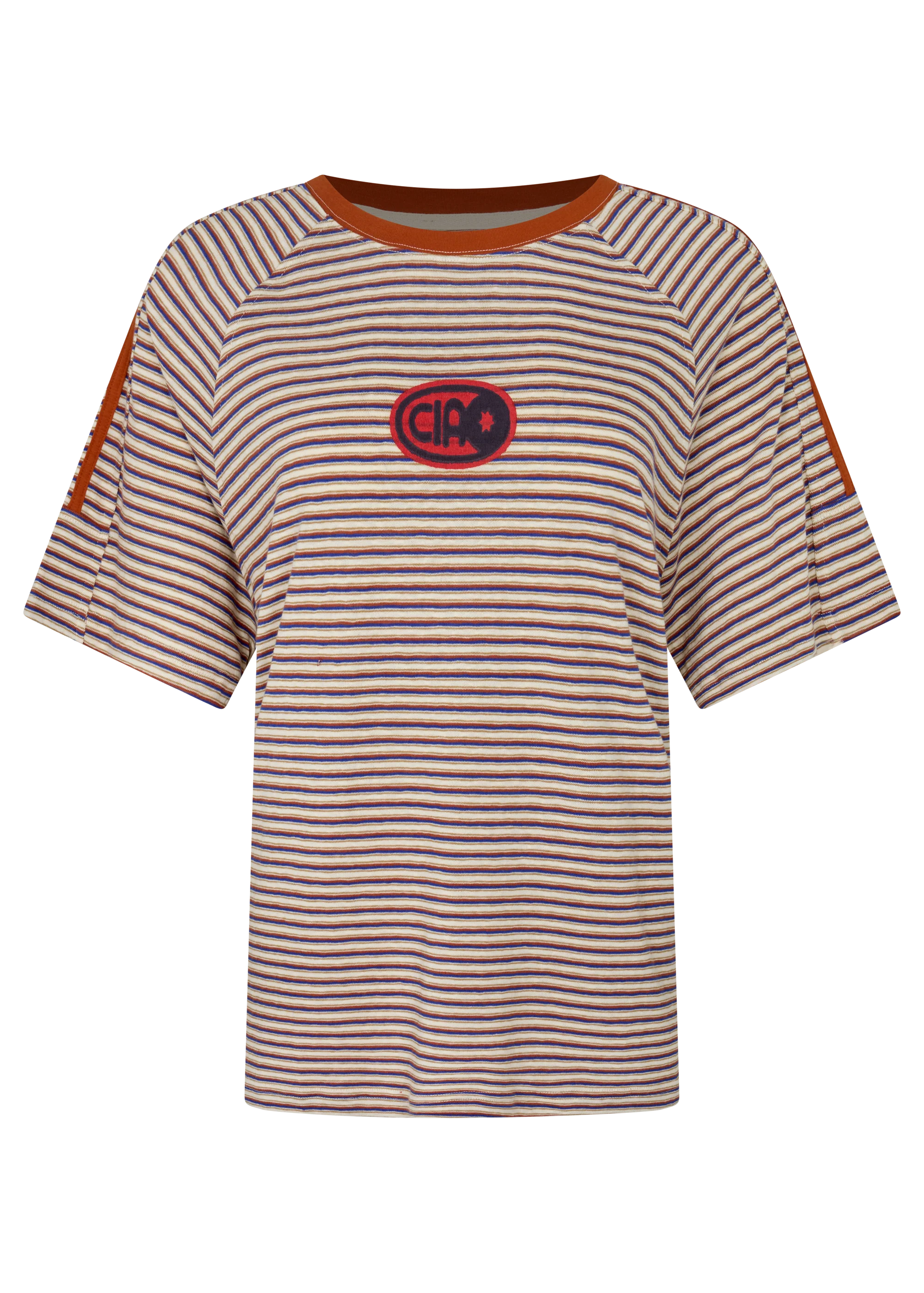 AMBER STRIPE RACER TEE