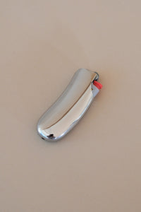 LIGHTER CASESilver organic bean shape silver lighter case PIPE AND ROW seattle