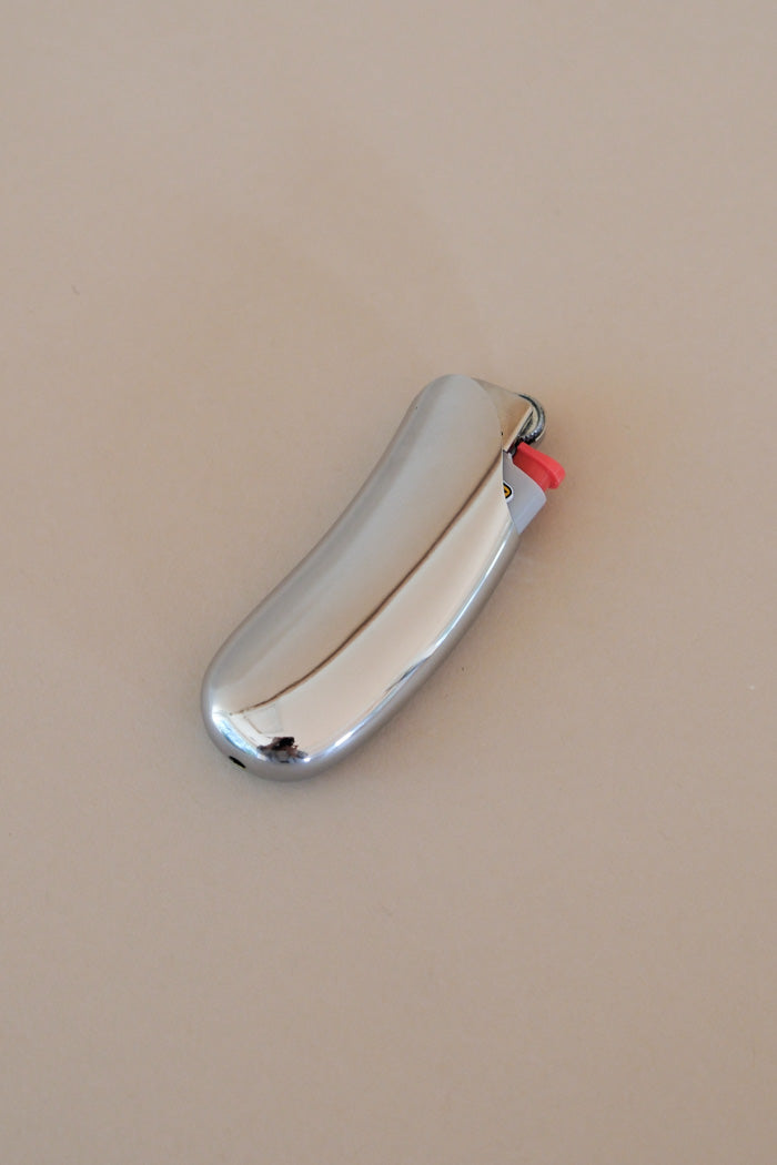 LIGHTER CASESilver organic bean shape silver lighter case PIPE AND ROW seattle