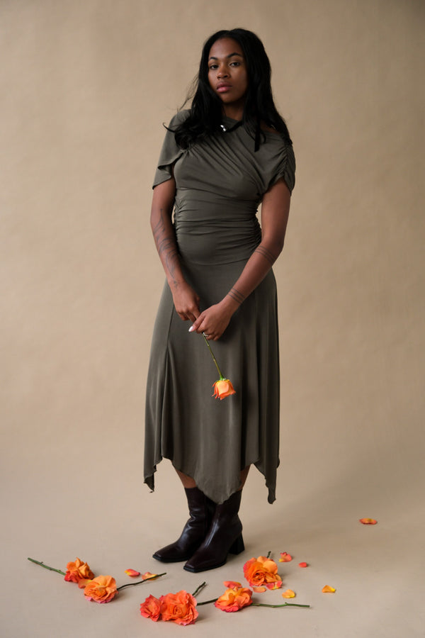 IZOLA ASYMMETRIC DRESS