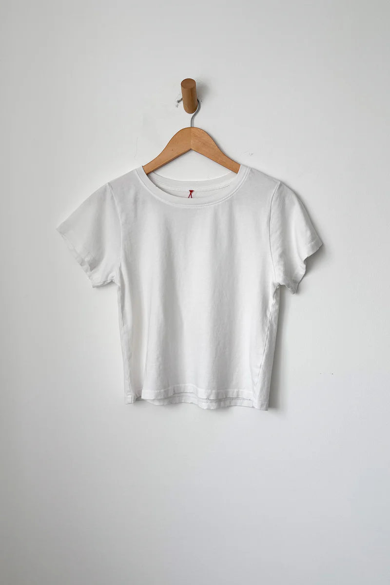 Le Bon Shoppe Darling Tee soft cotton crewneck vintage white | Pipe and Row