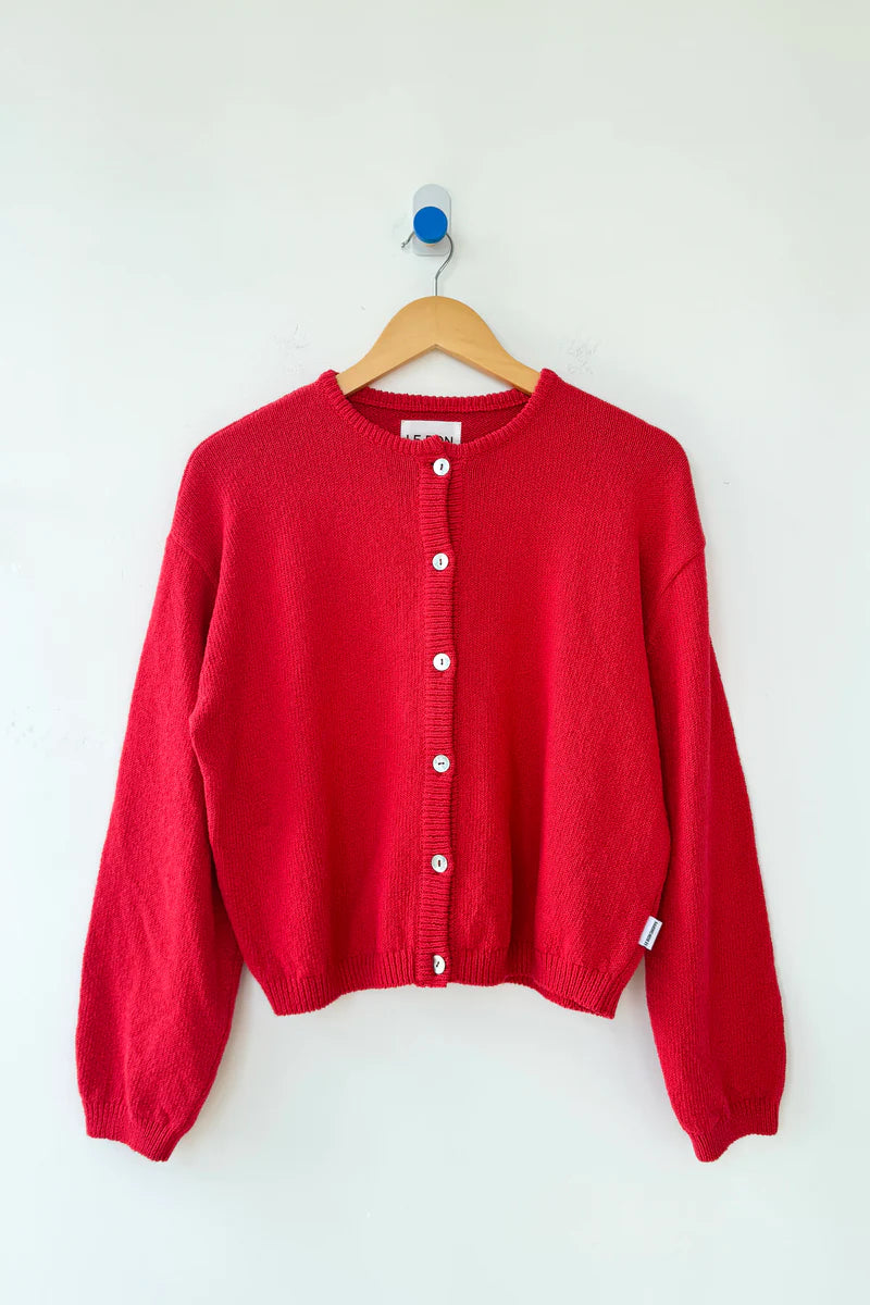 Le Bon Shoppe Leila Cotton Cardigan chili | Pipe and Row Seattle Boutique