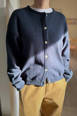 Le Bon Shoppe Leila Cotton Cardigan sweater navy blue | Pipe and Row